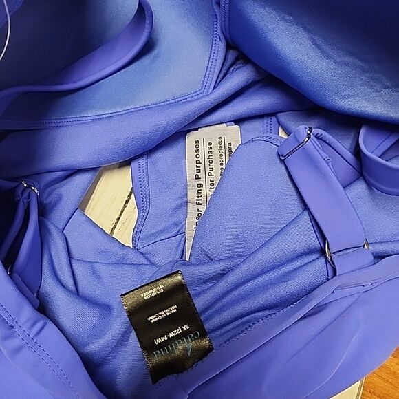 NWT Catalina One piece Blue Bathing Suit Twistfront Women's SZ 3X - Picture 8 of 12